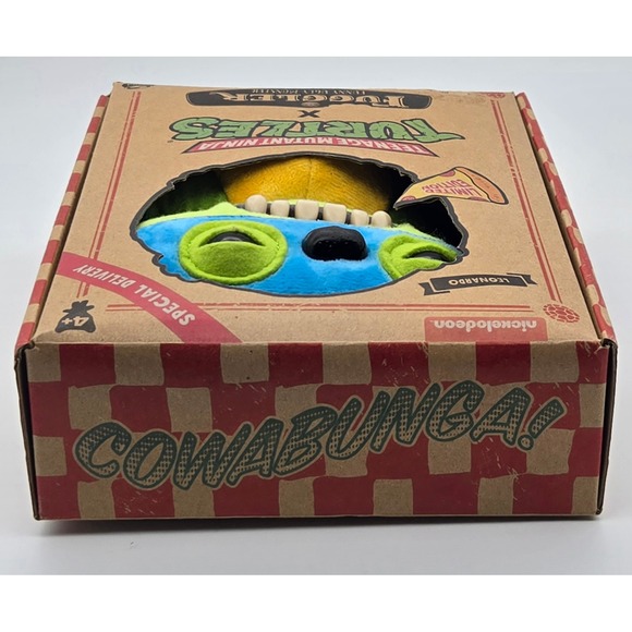 Fuggler Teenage Mutant Ninja Turtle Leonardo Plush Green Blue New Package Damage - Picture 6 of 6